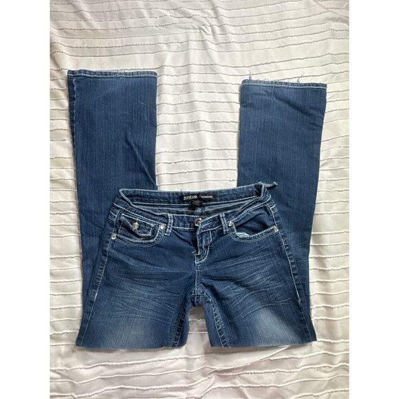 ZCO Jeans Premium Women's Bootcut Jeans Size 9 - 33" Inseam - 2000's Dark Wash - Picture 4 of 11